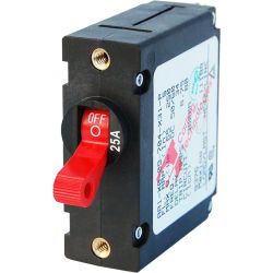 Blue Sea Systems A-Series Red Toggle Circuit Breaker - Single Pole | Blackburn Marine Supply